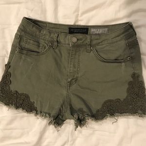 Aeropostale shorts. Green. $10